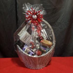 Silver candle basket